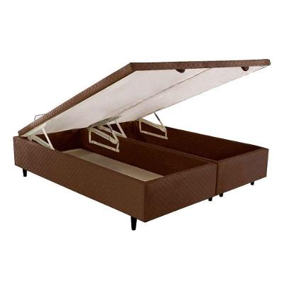 Cama Box Baú Universal Queen MH1439 Bordado Brown (158x198x35) - Herval