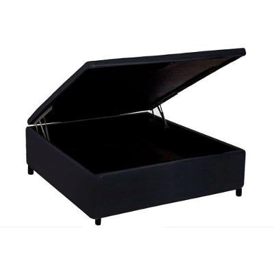 Cama Box Baú Universal Casal Courano Black (138x188x35) - Costa Rica