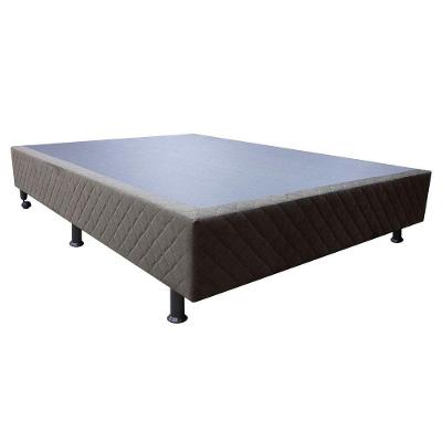 Base Cama Box Viúva Suede Marrom