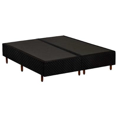 Cama Box Base Queen Universal Rústico Black (158x198x25) - Polar