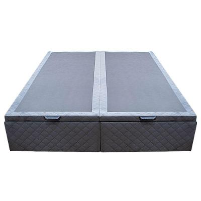 Base Cama Box Baú Casal Queen Size Suede Cinza