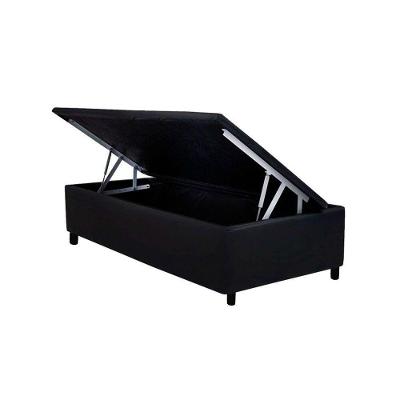 Cama Box Baú Universal Solteiro Courano Black (88x188x35) - Costa Rica