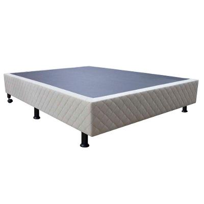 Base Cama Box Casal Suede Bege
