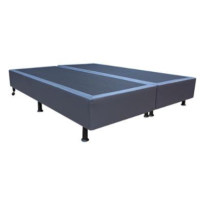 Base Cama Box Casal Queen Size Corano Cinza