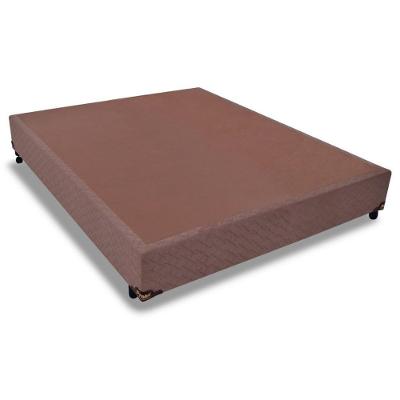 Cama Box Base Universal Casal Suede Brown (138x188x25) - Probel