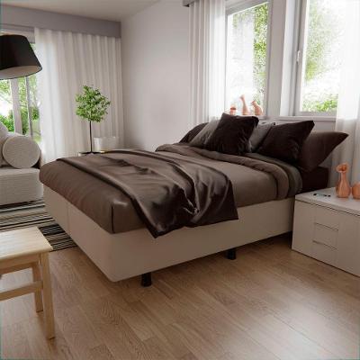 Base Cama Box Casal King Size Corano Bege