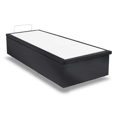 Cama Box Baú Universal Queen Suede Gray (158x198x35) - Ortobom