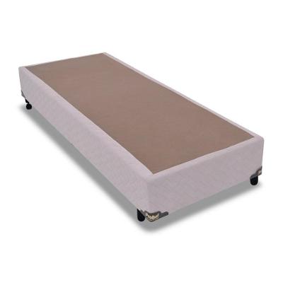 Cama Box Base Universal Solteiro Suede Marfim (96x203x25) - Probel