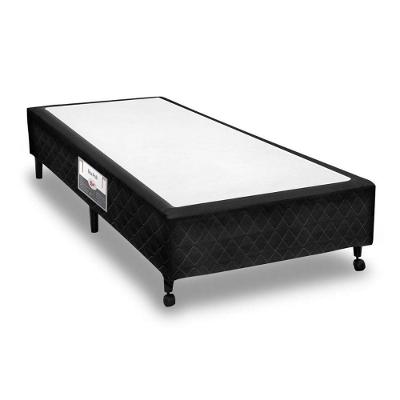 Cama Box Base Solteiro Poli Tecido Black (96x203x23) - Castor