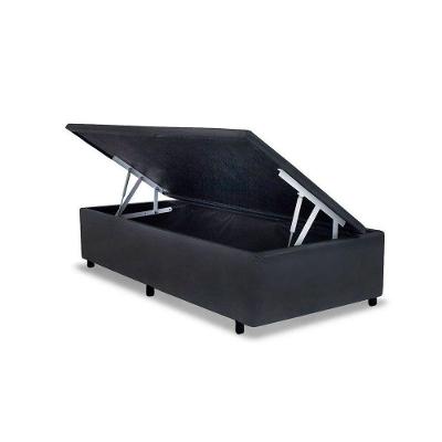 Cama Box Baú Universal Solteiro Suede Gray (88x188x35) - Costa Rica
