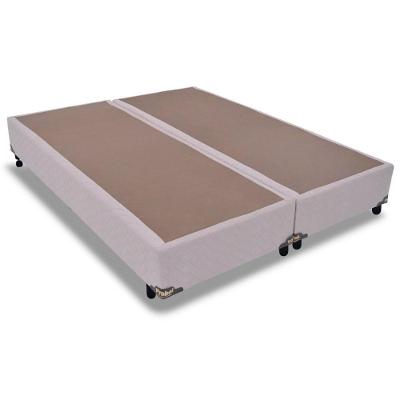 Cama Box Base Universal King Suede Marfim (193x203x25) - Probel