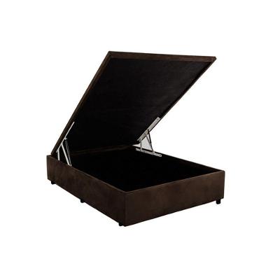 Cama Box Baú Casal Universal Suede Brown (138x188x35) - Costa Rica