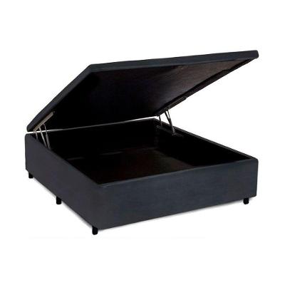 Cama Box Baú Universal Casal Suede Gray (138x188x35) - Costa Rica