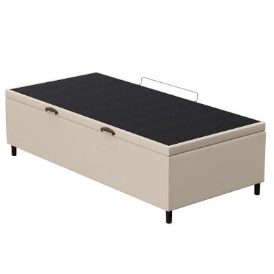 Base Para Cama Box Baú Solteiro 88X188Cm Hit Corano Bege