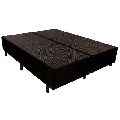 Cama Box Base Universal King Tecido Black (193x203x24) - Luckspuma