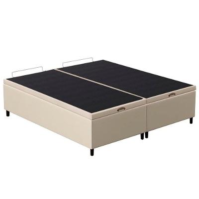 Base Cama Box Baú Casal Queen 158Cm Hit I02 Corano Bege