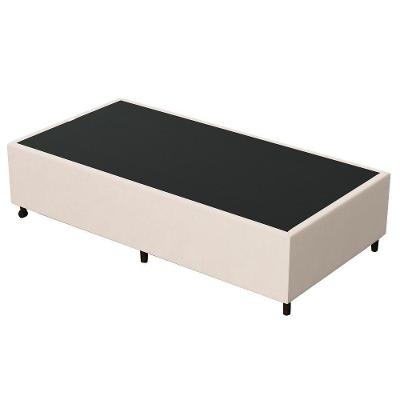 Base Para Cama Box Solteiro 88X188Cm Hit Suede Bege
