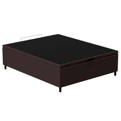Base Para Cama Box Baú Casal 138X188Cm Hit Corano Marrom