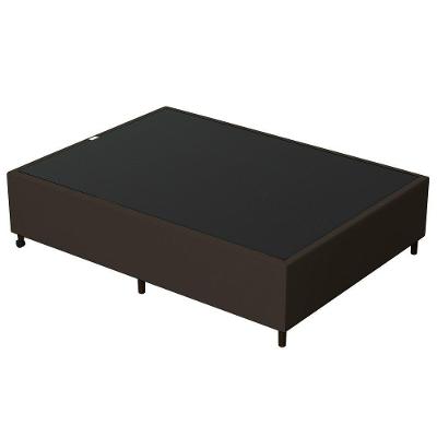 Base Para Cama Box Casal 138X188Cm Hit Suede Marrom