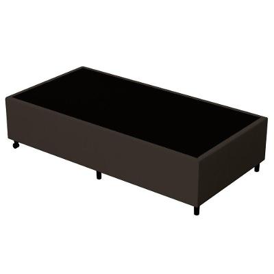 Base Para Cama Box Solteiro 88X188Cm Hit Suede Marrom