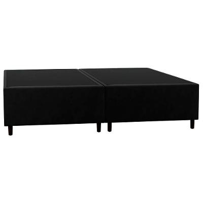 Base Cama Box Casal Queen 158cm Hit I02 Suede Preto