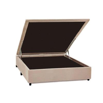 Cama Box Baú Universal Casal Suede Clean (138x188x35) - Costa Rica