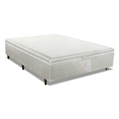 Cama Box Baú Universal King MH1439 Bordado White (193x203x35) - Herval