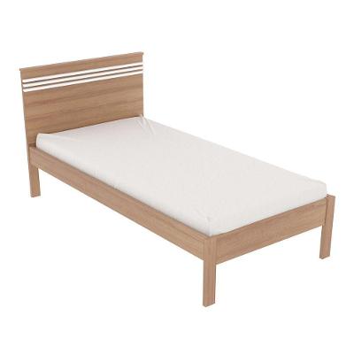 Cama De Solteiro Mdp Cm8010 Amendoa branco