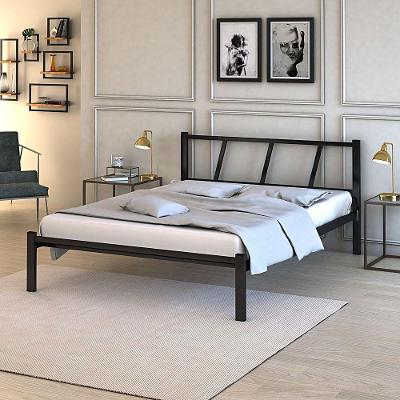 Cama Casal Em Aço Helena Super Resistênte Cor:Preto