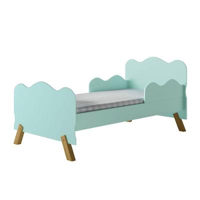 Cama Infantil Nuvem Verde Com Proteção Lateral