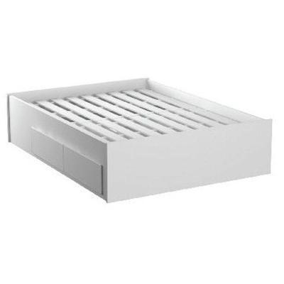 Cama de Casal Queen 167cm 4 Gavetas Dreams Branco Mpozenato