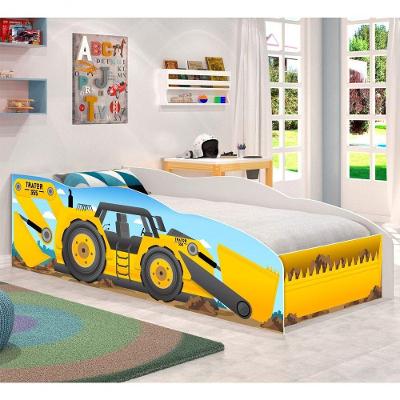 Cama Solteiro Kids Speciale Trator Com Colchão