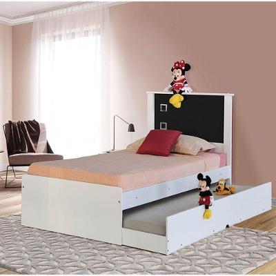 Cama Bibox Solteiro Barcelona Branco E Preto