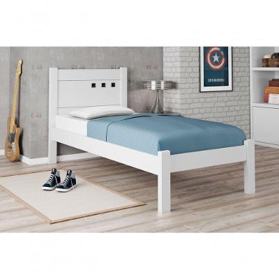 Cama Solteiro Paola Ii Branco