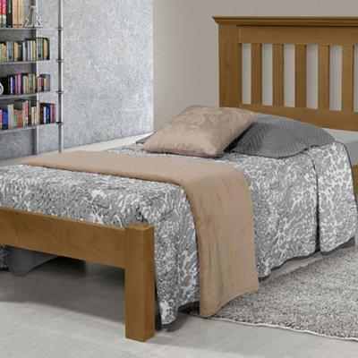 Cama de Solteiro Texas de Madeira Maciça Tauari Imbuia