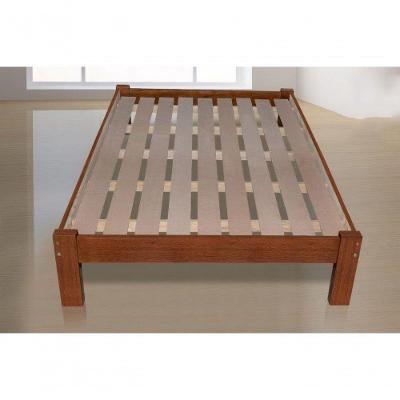 Cama Queen Size Turca Porto de Madeira Maciça Angelim Pedra Tauari Mel