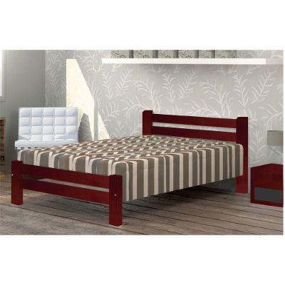 Cama de Casal Itália de Madeira Angelim Mogno