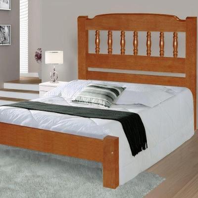 Cama de Casal Viena de Madeira Angelim Mel