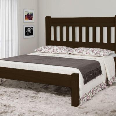 Cama Queen Size Imperial de Madeira Tauari Tabaco