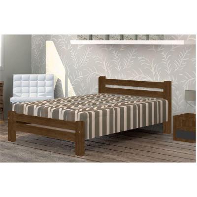 Cama de Casal Itália de Madeira Angelim Imbuia