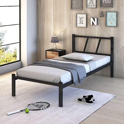 Cama Helena Solteiro De Ferro Resistente Duarte MoveisPreto