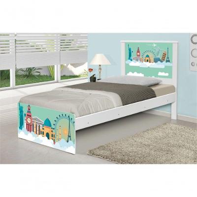 Cama Solteiro Mundo Viagens Com Colchão