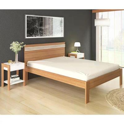 Cama Casal Cm8009 E 02 Mesas De Cabeceira Az1016 Qt10 Amendoa Branco Tecno Mobili Amendoa Branco