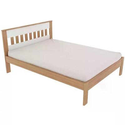 Cama Casal Cm8007 E 02 Mesas De Cabeceira Az1016 Qt6 Amendoa Branco Tecno Mobili Amendoa Branco