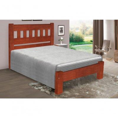 Cama Queen Size Marrocos de Madeira Maciça Angelim Pedra Tauari Mel