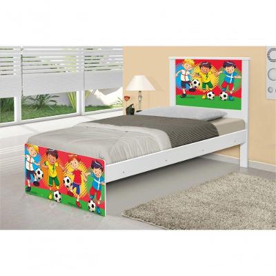 Cama Solteiro Futebol Meninos Com Colchão