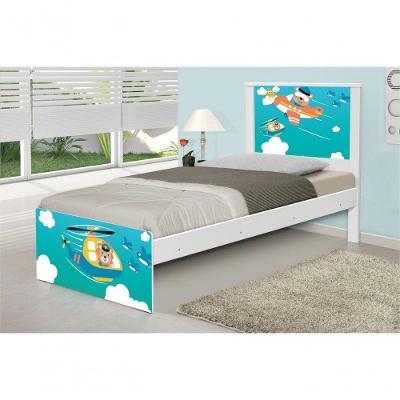 Cama Solteiro Patrulha Animal Com Colchão