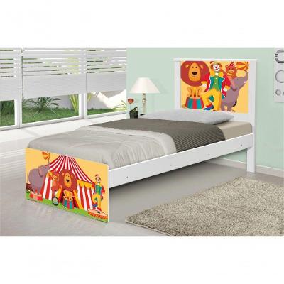 Cama Solteiro Palhaço Circo Com Colchão