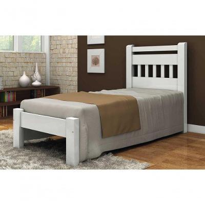 Cama Solteirão Mônaco Angelim Pedra/Tauari Branco