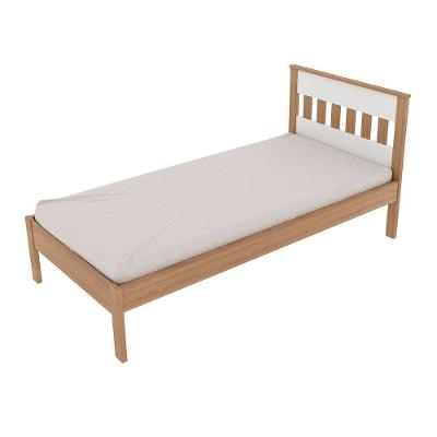 Cama De Solteiro Mdp Cm8006 Amendoa/Branco - Gran Belo